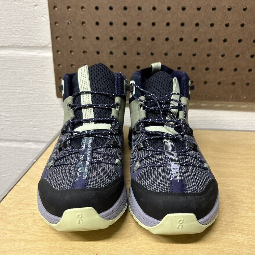 ON Cloudtrax Water Repellent Hiking Shoes Navy/Green Purple Women's ’s Size 9 - Picture 2 of 9